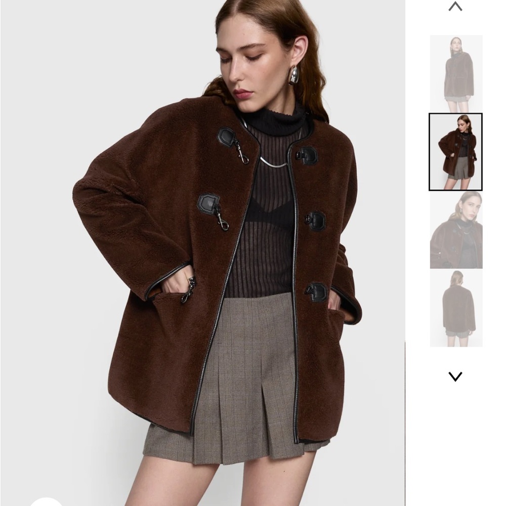 Shearling Toggle Jacket - Rebecca Minkoff (Trendy)